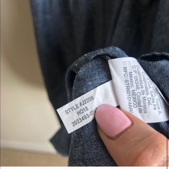 Madewell Denim Pintuck Camo Dress - Picture 7 of 8